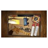 Gun key holder, leather dye, and toy luggage