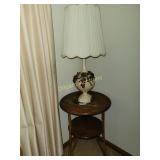 2 tier stand and lamp