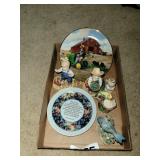 Denim days figurines,  deco plates and other