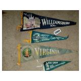 Vintage destination pennants
