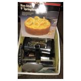 Toaster, racks, pans, and 9