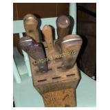 Knives and pots and pans