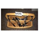 Misc silverware in basket