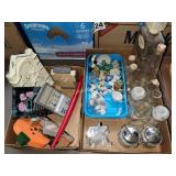 Bottles, cats meows and misc figurines & decore