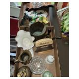 Clock, figurines and more