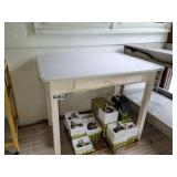 Enamel top table only