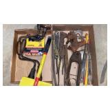 Pliers, floor scrapers, blades