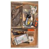 Cast iron shoe stand, tools, nut driver set