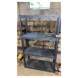 4 shelf plastic shelving unit