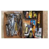 Wrenches, staple/nail gun, staples