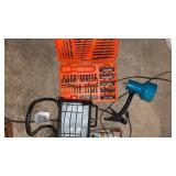 Drill bit set, lights