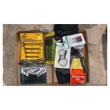 Wrenches, brushes, pliers, gloves