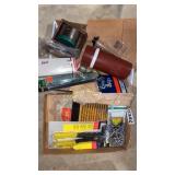 Bags, thermos, chain, drill bit set, riveter