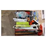 Tools, signs, mouse traps, masks