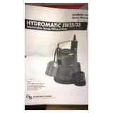 Hydromatic submersible sump pump