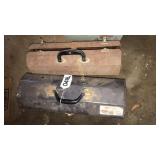(2) metal tool boxes with contents