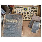 Vintage books & placemats