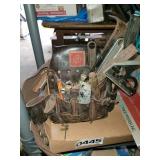 Tool belt with tools