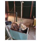 Wooden box and seeder