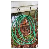 Outdoor hose and shepherds hook