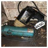 Drill and Makita disc grinder