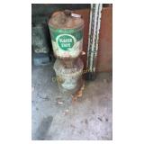 Quaker State Can, Milk can, card table