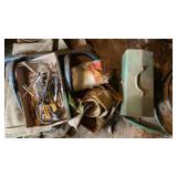 Tools, work belt, toolbox and contents