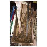 Saw, rope and misc