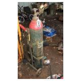 Acetylene tanks & cart