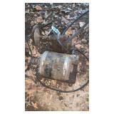 Belt driven bench grinder