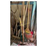 Rakes, sledge, fence post & more