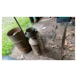 Barrel, cage, milk can
