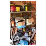 Shelf contents & gas cans