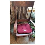 Wooden rocking chair