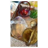 Misc glassware decor