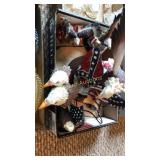 Ceramic eagles with flags