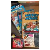 Comic books and toys