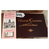 Wayne co. history book & Millersburg/Holmes co map