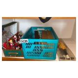 Musical toy chest, photo albums, Mr. Peanut toy