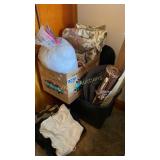 Clothing, blinds, rugs