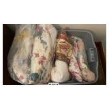 Tote of blankets/quilt