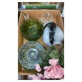 Floral, colored bowls