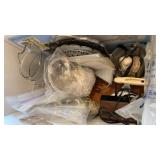 Pitcher, alarm clock, decorative pieces