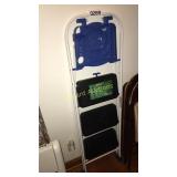 Safety first 3-step folding stool with utility