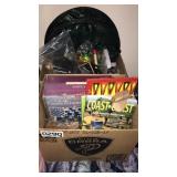 Family game set, books, misc