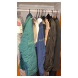 Outdoor coats, misc. clothes