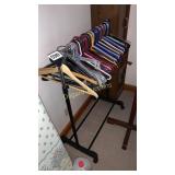 Clothes rack with hangers