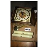 German Pendulum clock & weights
