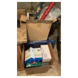 Wrapping paper, lights and 6ft spiral Christmas