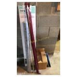 LED snow tree, curtain rods, mesh fabric, dust